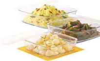 BOROSILSQUARE DISH WITH LID 0.5+0.8+1.6 LITTER 3PC SET