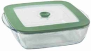 BOROSIL GREEN LID SQ. DISH 1 LITTER